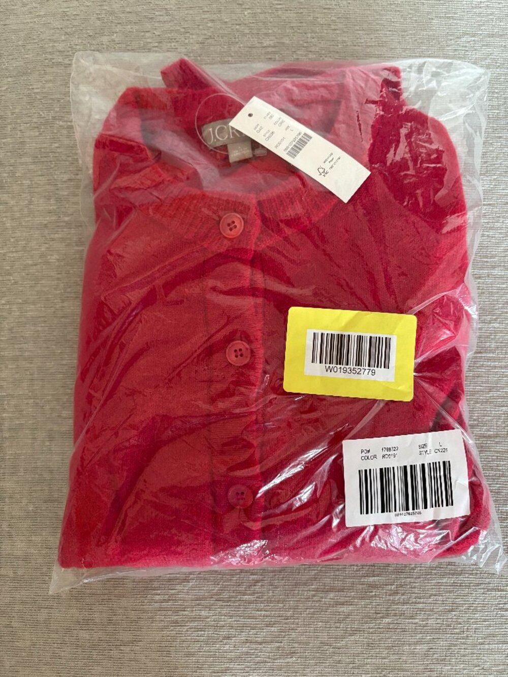 NWT J Crew Supersoft bubble-hem cardigan - Picture 2 of 3